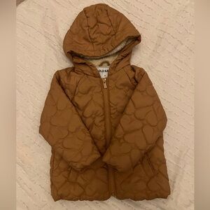 Old Navy Kids Tan Puffer Jacket